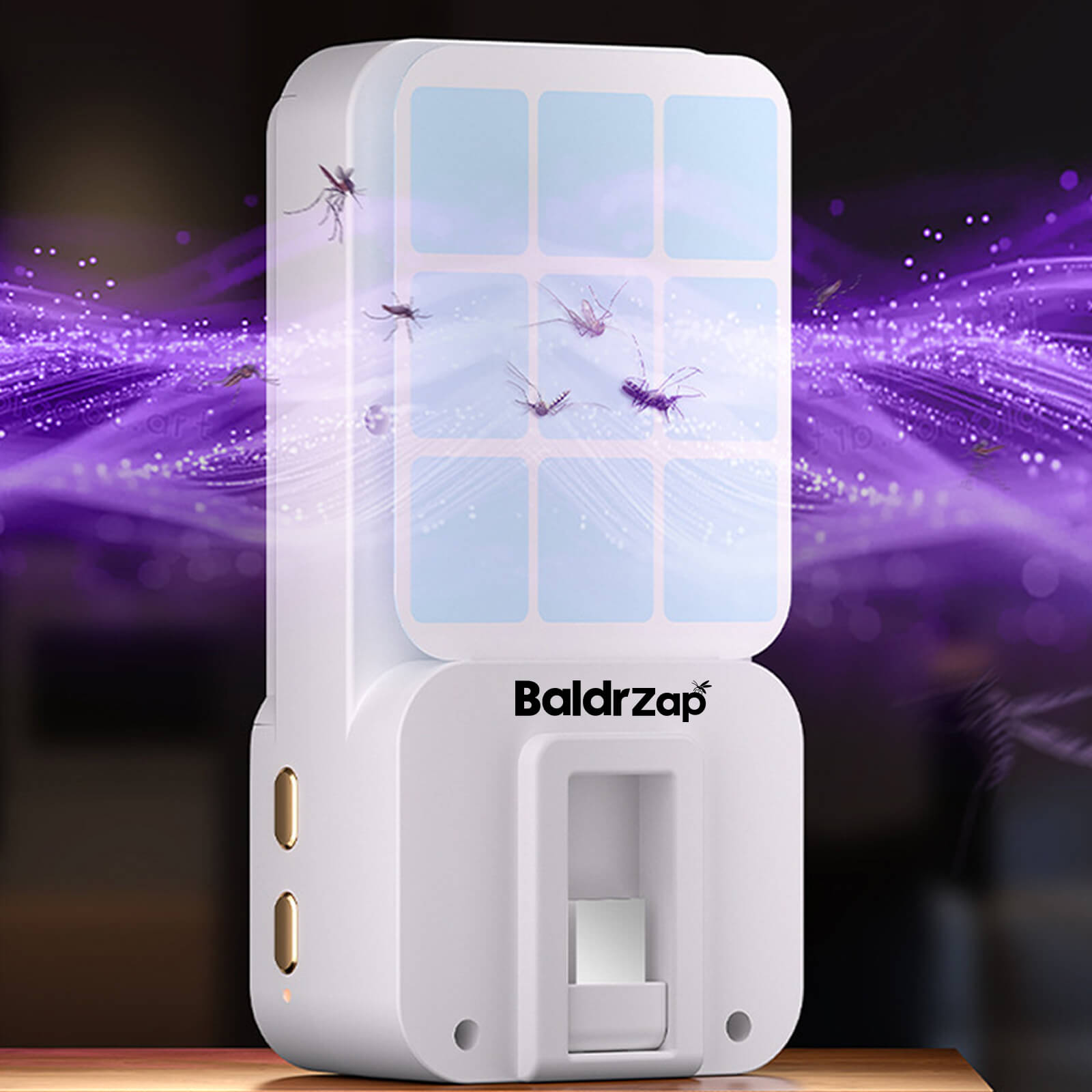 BaldrZap Multifunctional Fly Trap, Bug Zapper Indoor, Silence and Efficiency, Powerful Mosquito-Killing, Instant Relief