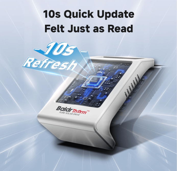 BaldrTherm Solar Humidity Meter & Hygrometer – White/Black