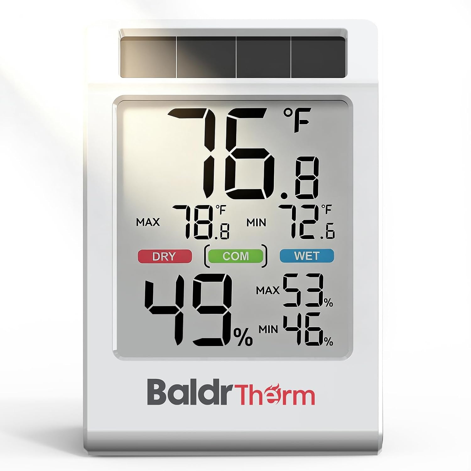 B0590TH-V6 Solar Indoor Thermometer Hygrometer