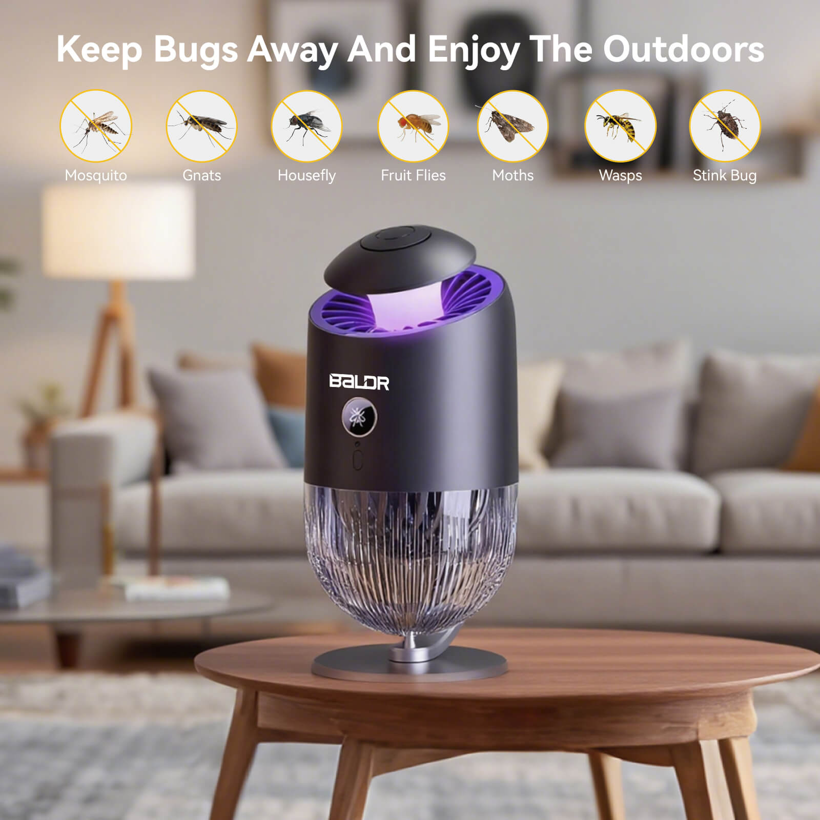 BALDR Anti-Mosquito Lamp, Diffuser Vessels for Insect Repellents- Your Ultimate Solution for a Mosquito-Free Space