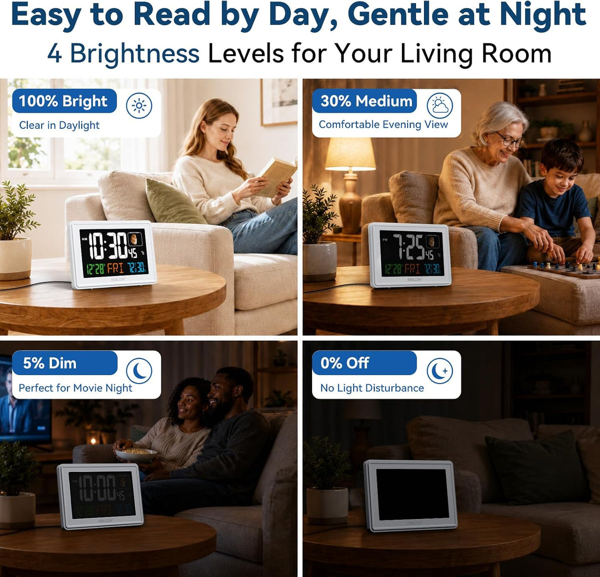 Baldr 359BT-WH Digital Clock with Bluetooth