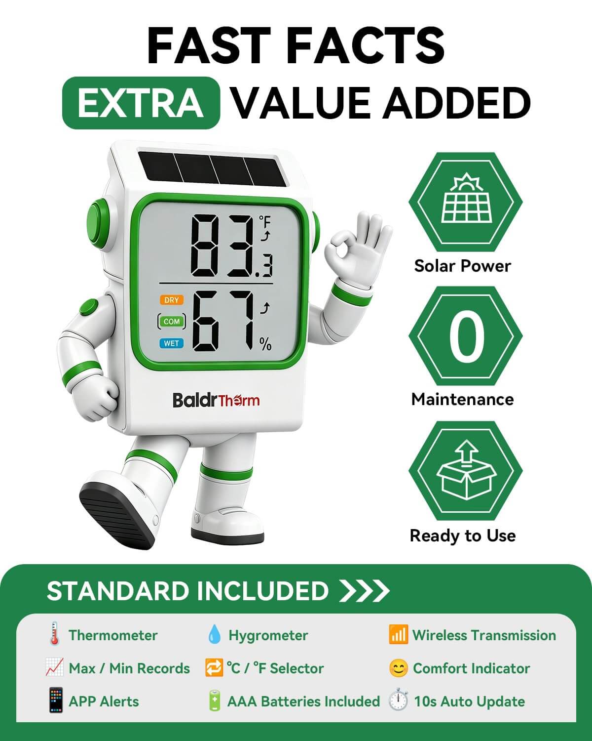 HCS702B Bluetooth Thermometer Hygrometer