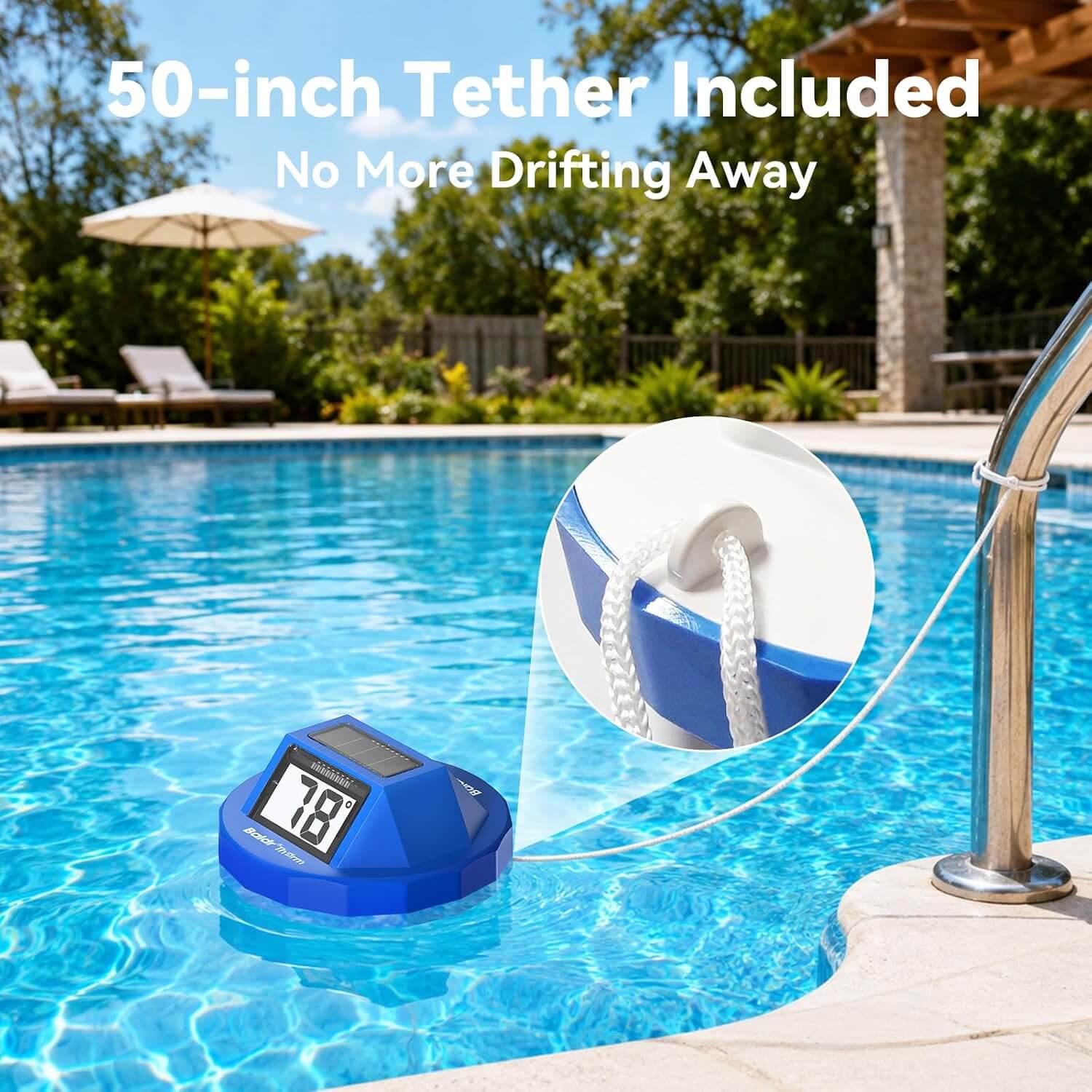 BaldrTherm Pool Thermometer Digital Floating, Swimming Pool Water Temperature Sensor