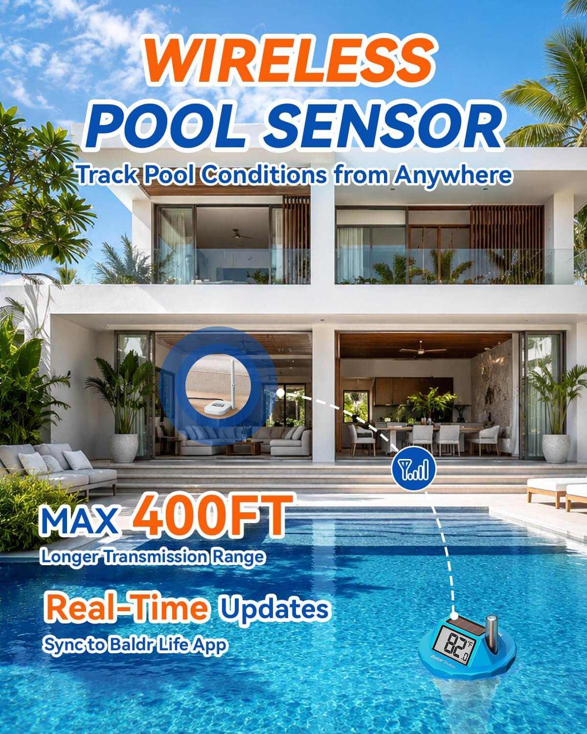 HCS706ARF+HWG023 WiFi Pool Thermometer