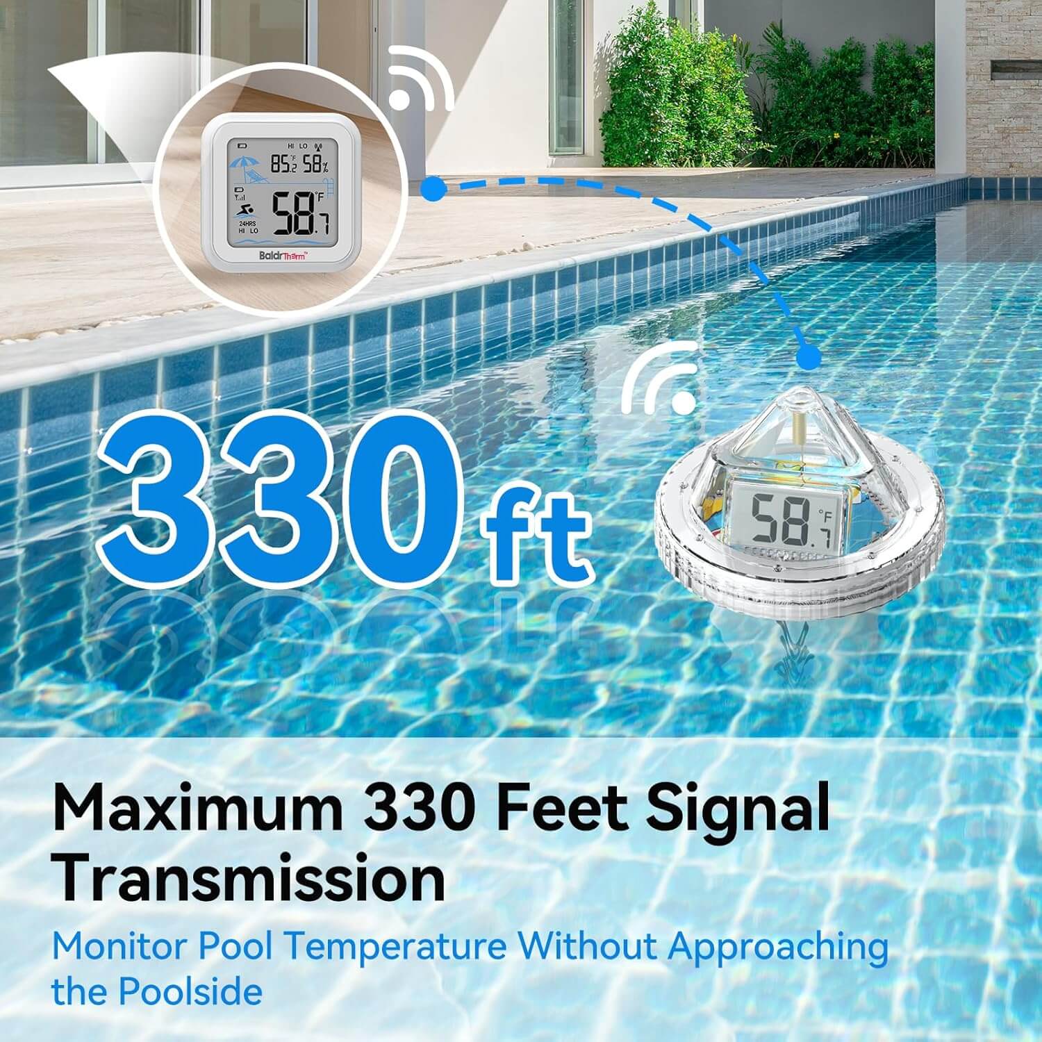 BaldrTherm Smart Pool Thermometer with WiFi Gateway Kit