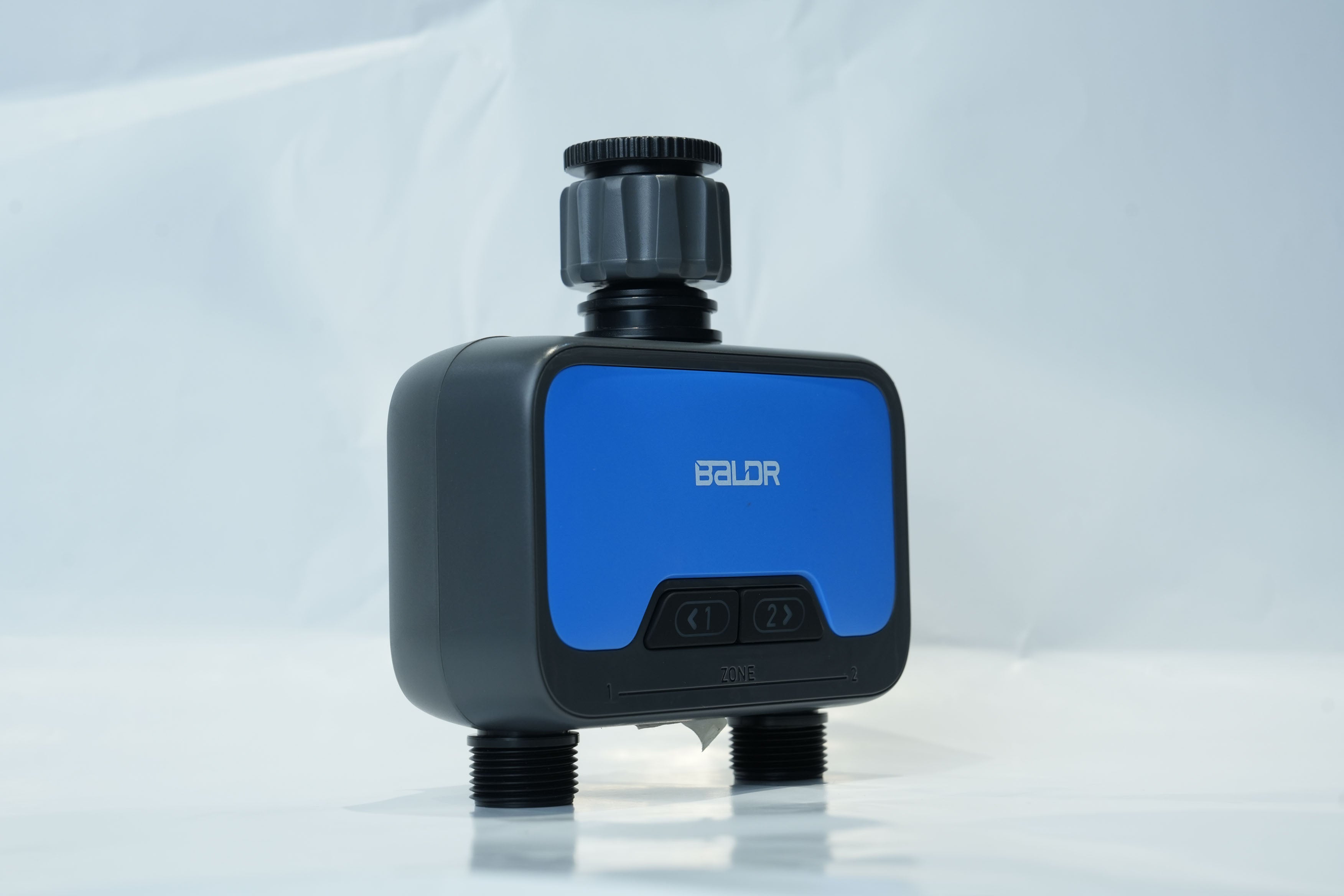 BALDR Bluetooth Water Timer for Garden Hose, Smart Hose Timer 2 Outlet(Not Hub), Wireless Sprinkler Watering Timer with Rain Delay, Automatic Irrigation System for Lawns and Yard