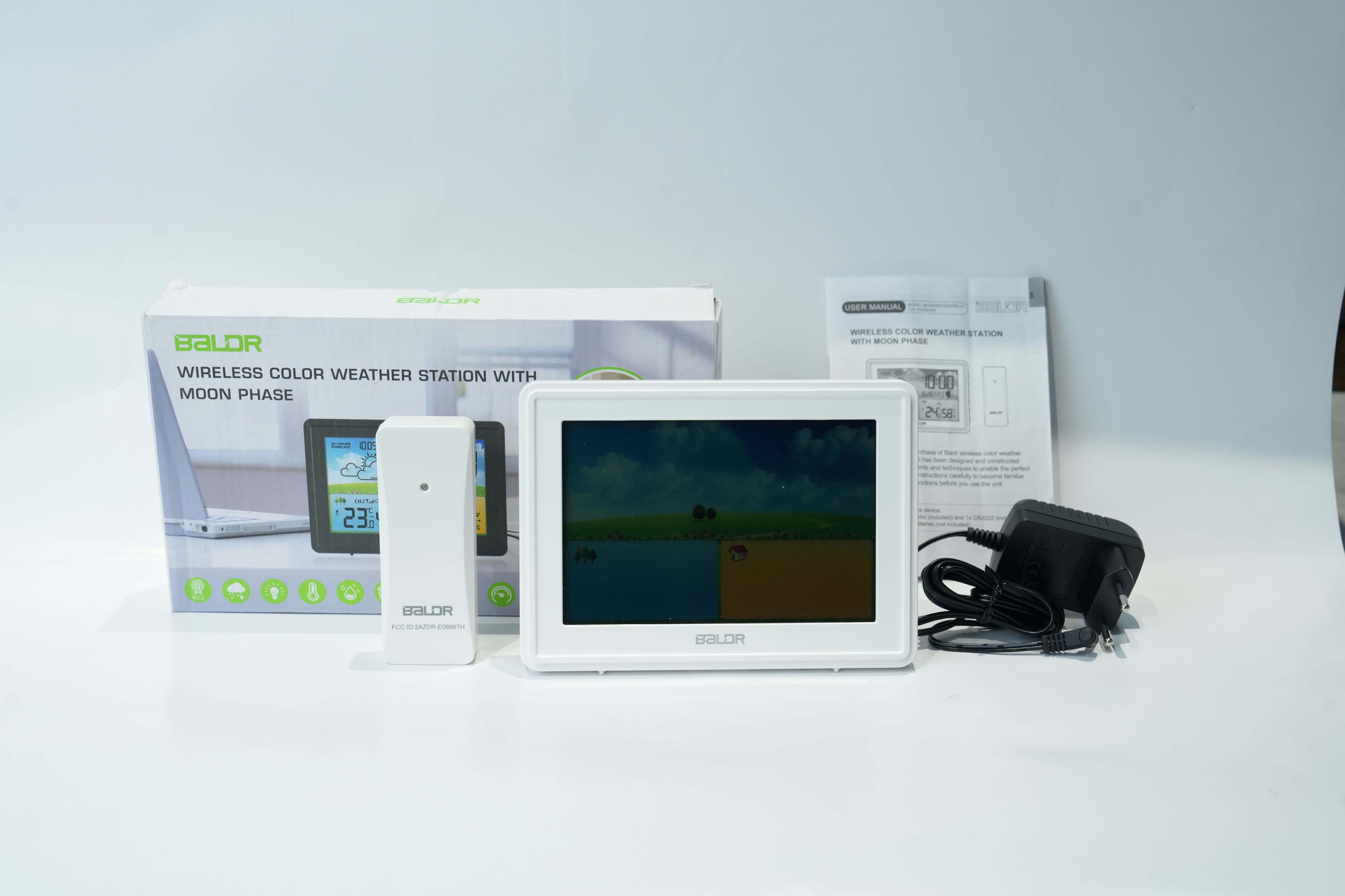 BALDR Lifetime Large Digital Clock with Day & Date, Customizable Alarms