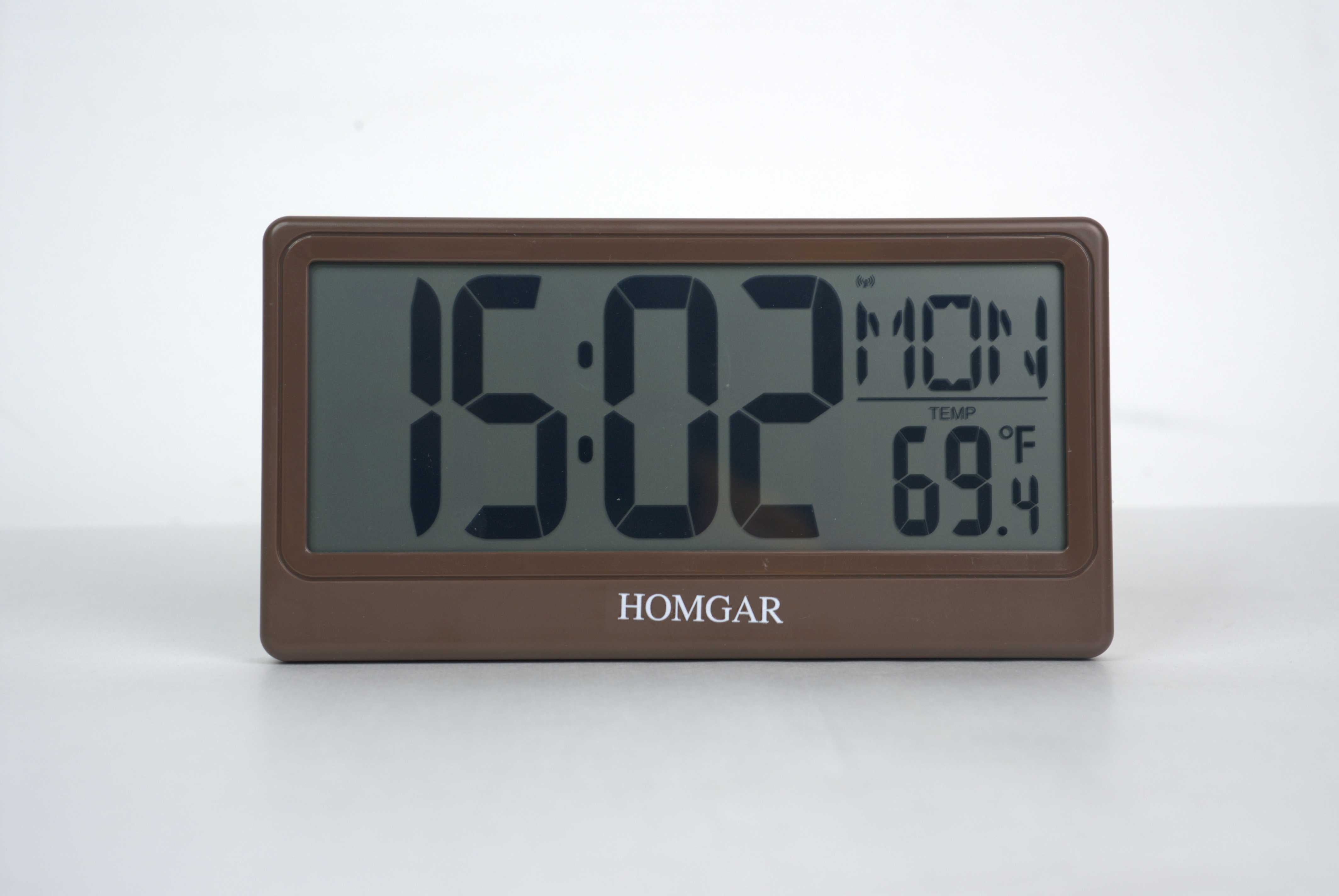 Homgar Lifetime Large Digital Clock with Day & Date, Customizable Alarms