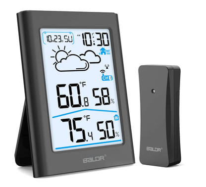 BaldrTherm Wireless Weather Station – Indoor & Outdoor Temp/Humidity