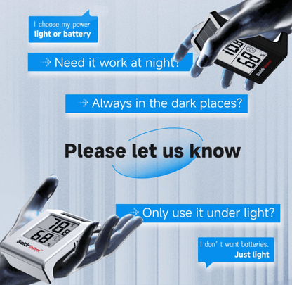 BaldrTherm Hygrometer – Solar-Powered Room Thermometer 2.2"