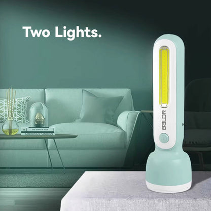 BALDR Rechargeable LED Torch, Lamp, Perfect for Indoor and Outdoor Use