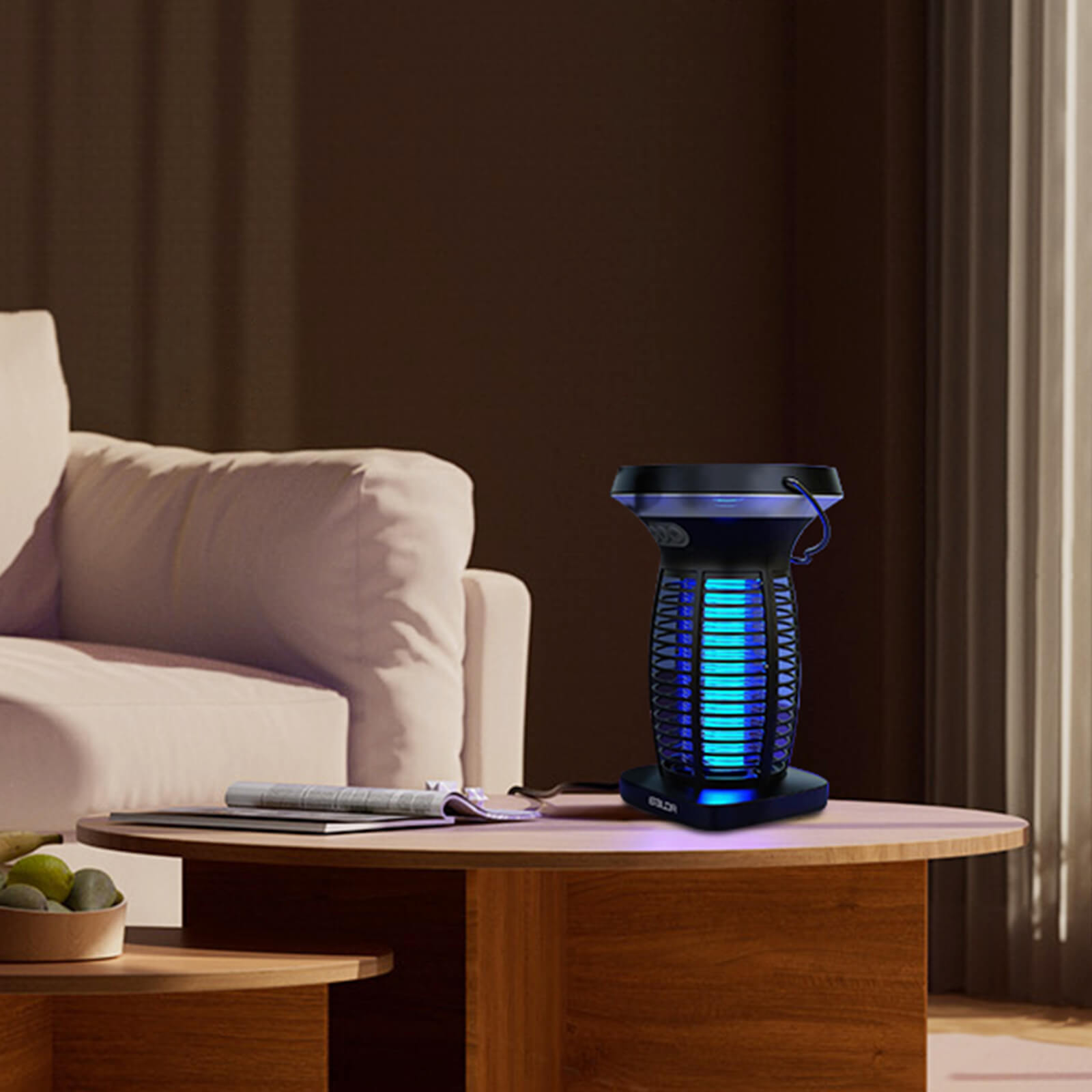 BALDR Solar Insect Trap outdoor, Bug Zapper Outdoor, Mosquito Zapper, 3 Prong Plug in Electric Fly Zapper