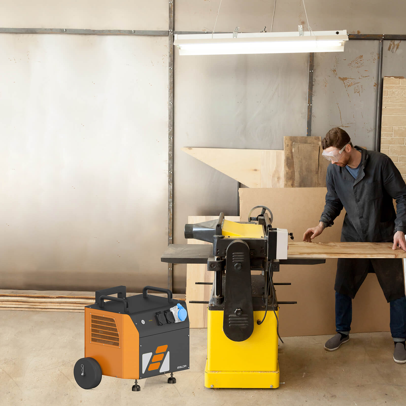 BALDR Electric Generator, Portable Power Station for Construction and Temporary Power Needs