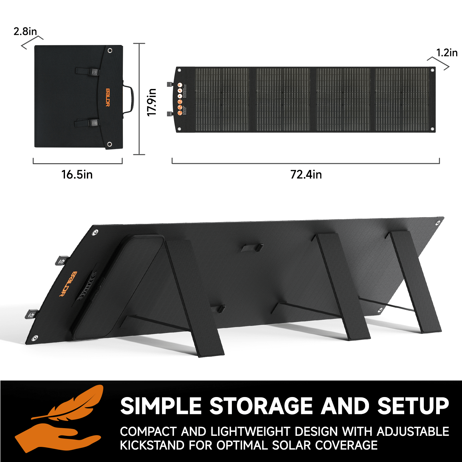 BALDR 120W Portable Solar Panel