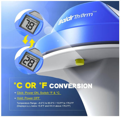 BaldrTherm Solar Pool Thermometer – Wireless, IP68, Dual-Screen