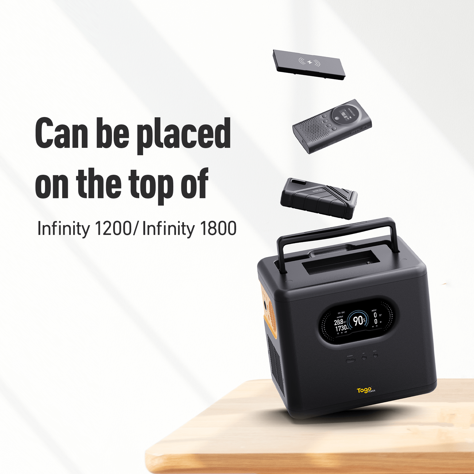 HOMGAR Portable Hand Cranking Emergency Radio, suitable for INifnity1200 and Infity1800