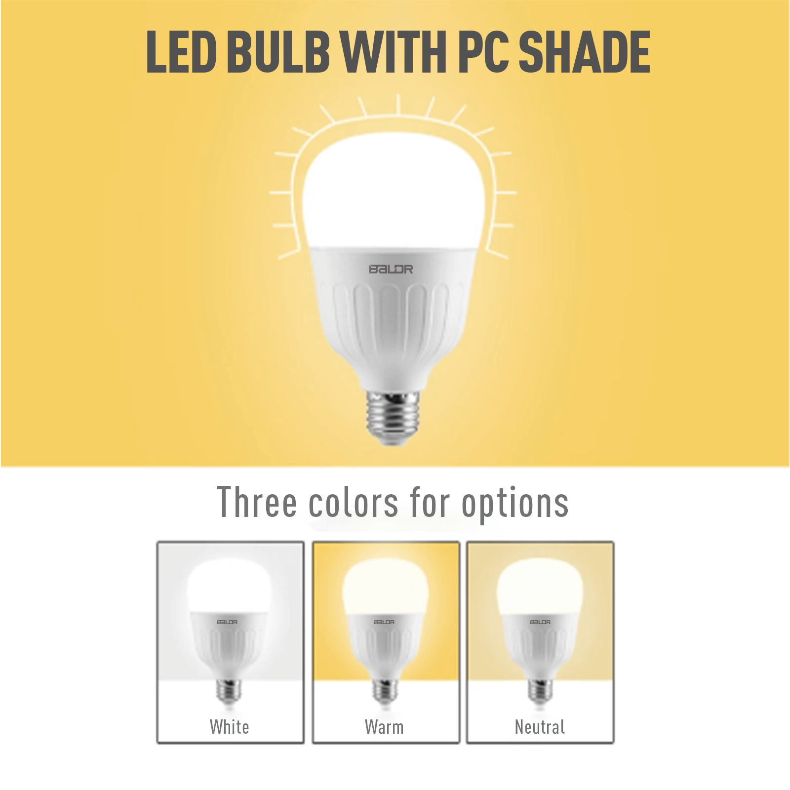 BALDR LED Bulb 20W, 3000K