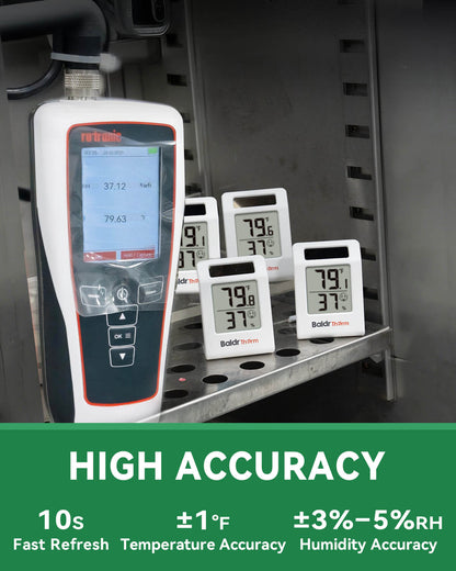E0587TH-V3-White Solar Digital Hygrometer Thermometer
