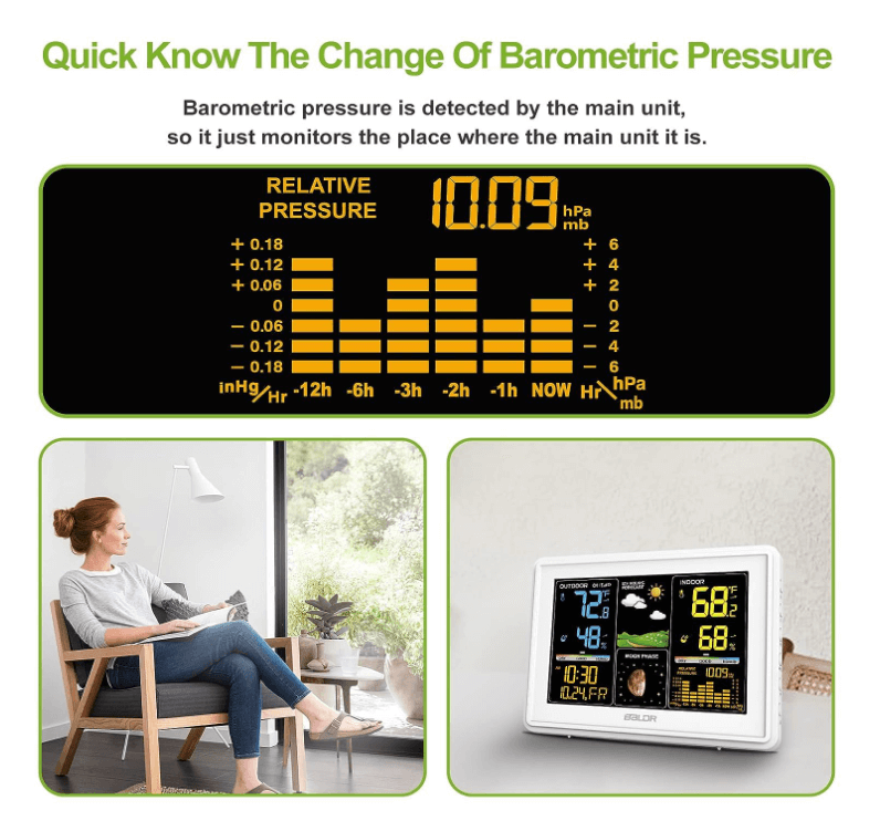 BaldrTherm Wireless Weather Station – Digital Thermometer & Clock