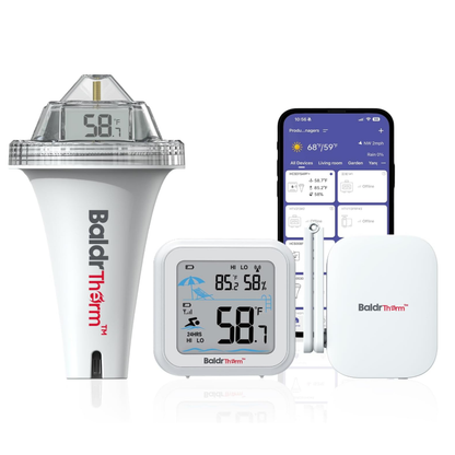 BaldrTherm Smart Pool Thermometer with WiFi Gateway Kit