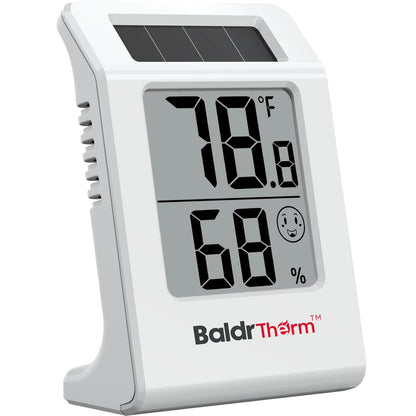 BaldrTherm 2.2'' Solar Thermometer & Hygrometer Meter – 1 Pack