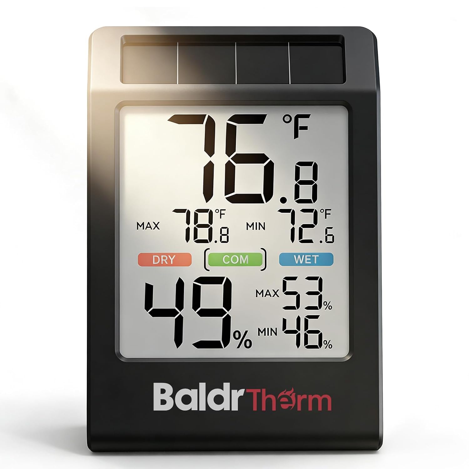B0590TH-V6 Solar Indoor Thermometer Hygrometer