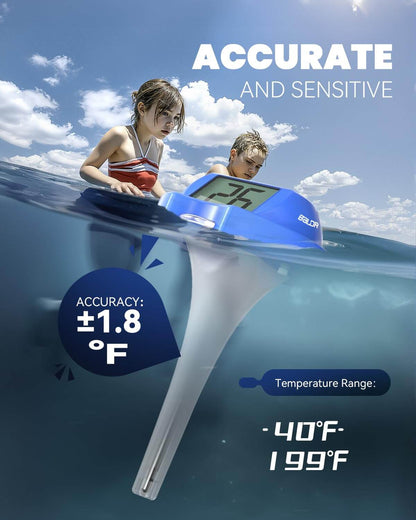 BALDR Floating Pool Thermometer – Easy Read (Dark Blue)