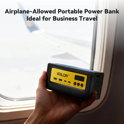 BALDR Portable Power Station 28000mAh, 90Wh LiFePO4 Battery Backup Camping Solar Generator