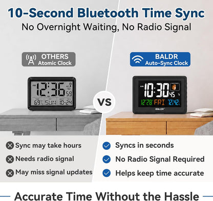Baldr 359BT-BK Digital Clock with Bluetooth