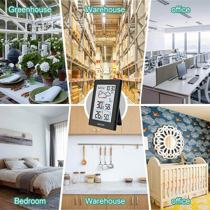 BaldrTherm Wireless Indoor & Outdoor Thermometer – Black