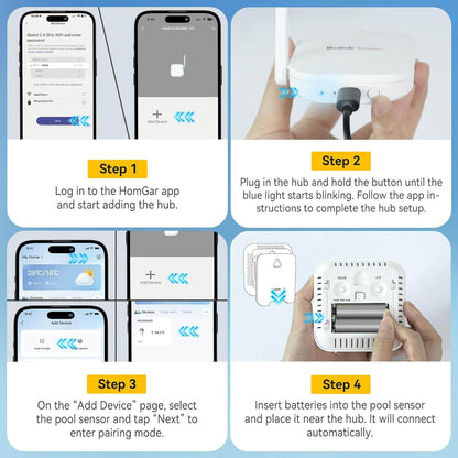 BaldrTherm 2-Pack Wireless Pool Thermometers with App Monitoring