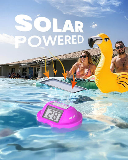 BALDR Pool Thermometer Floating Easy Read(Purple)