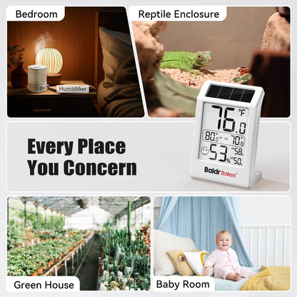 BaldrTherm Humidity Meter Room Thermometer, 3.2''Humidity Gauge