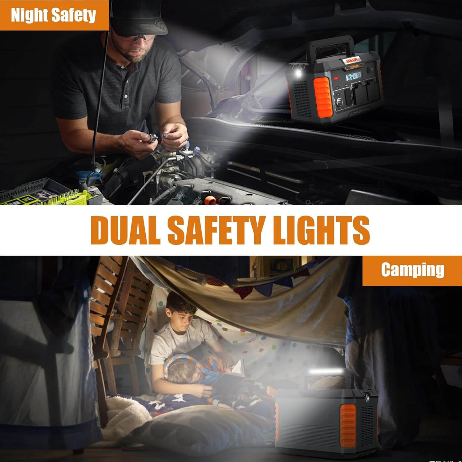 BaldrTherm 1000W Portable Power Station – 808Wh Solar Charging, PD 60W