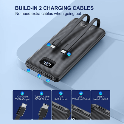 BALDR Portable Power Charger, Power bank for Phone,1000mAh