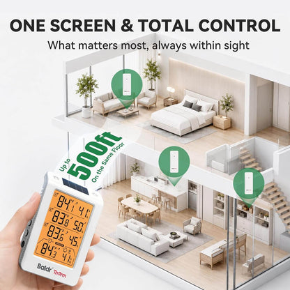 B0598T4H4 Wireless Indoor Outdoor Thermometer