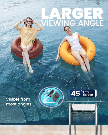 BALDR Floating Pool Thermometer – Easy Read Design (Blue)