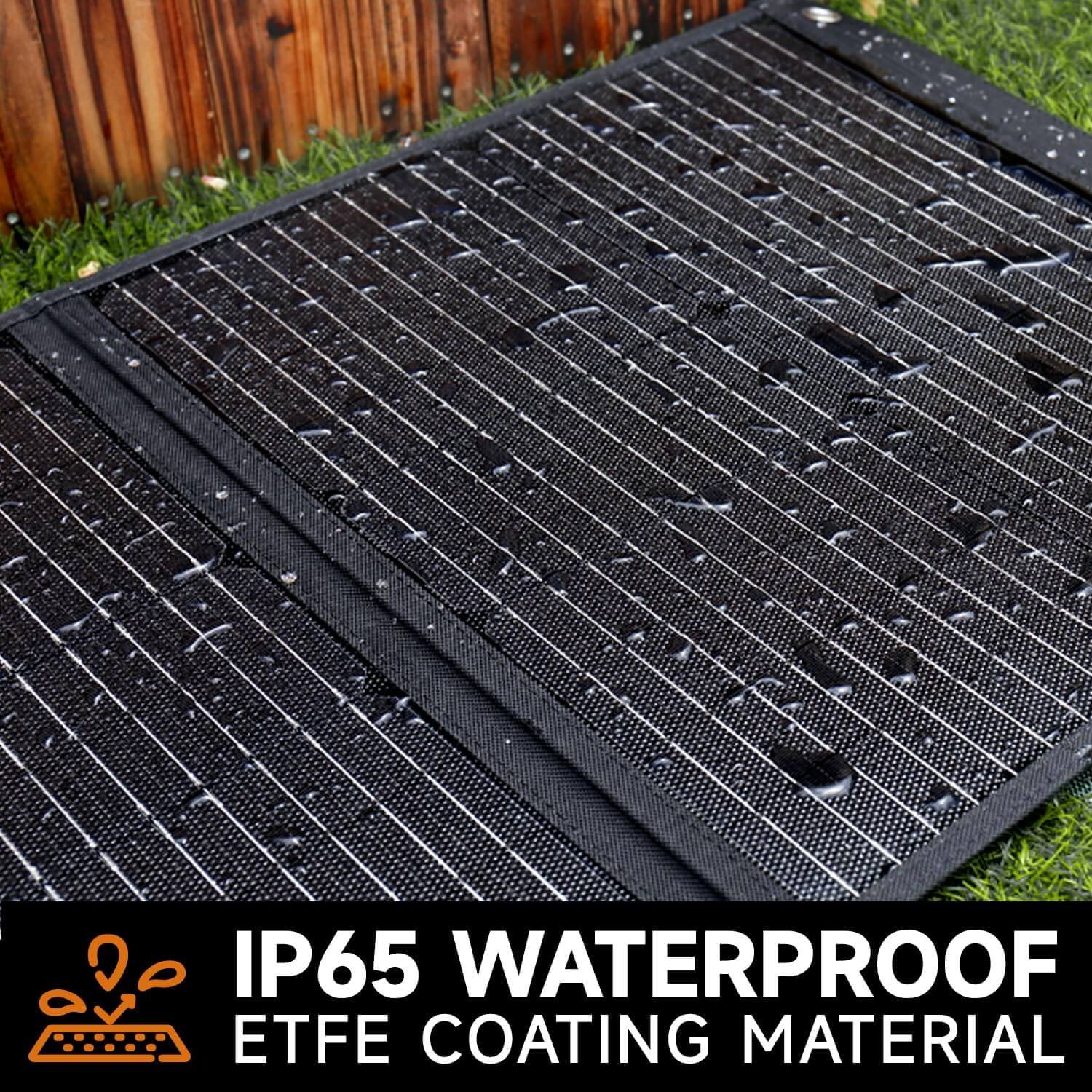 BALDR 120W Solar Panel for Jackery/ECOFLOW – Foldable, USB-C PD, IP65