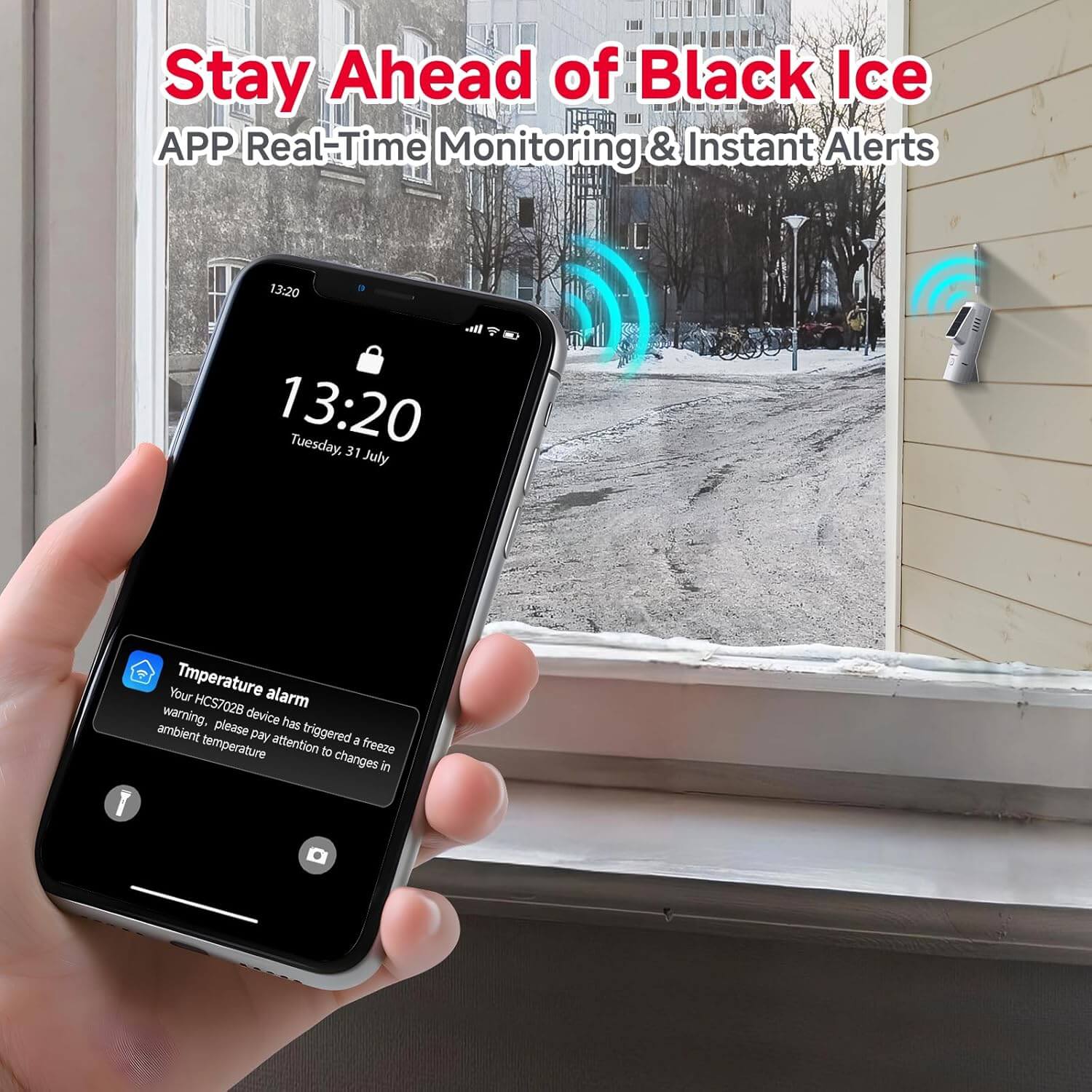 BaldrTherm Solar WiFi Hygrometer – Smart Temp & Humidity Sensor 6-Pack