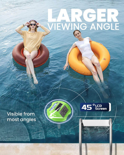 BALDR Pool Thermometer Floating Easy Read (Green)