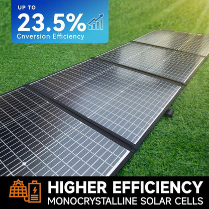 BALDR 200W Solar Panel - Foldable, USB-C PD60W, IP65 Waterproof