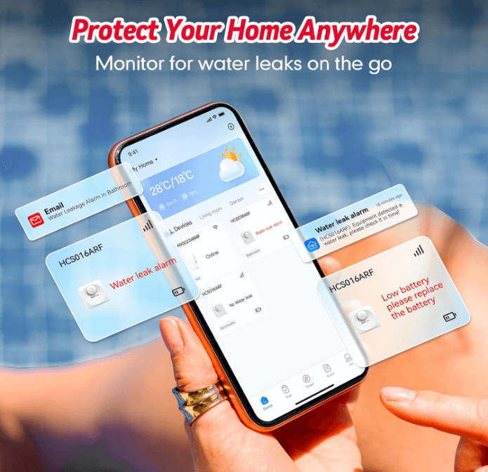 BaldrTherm Water Leak Detector 3-Pack