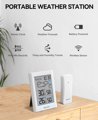 BaldrTherm Atomic Thermometer – Indoor & Outdoor Wireless Monitor