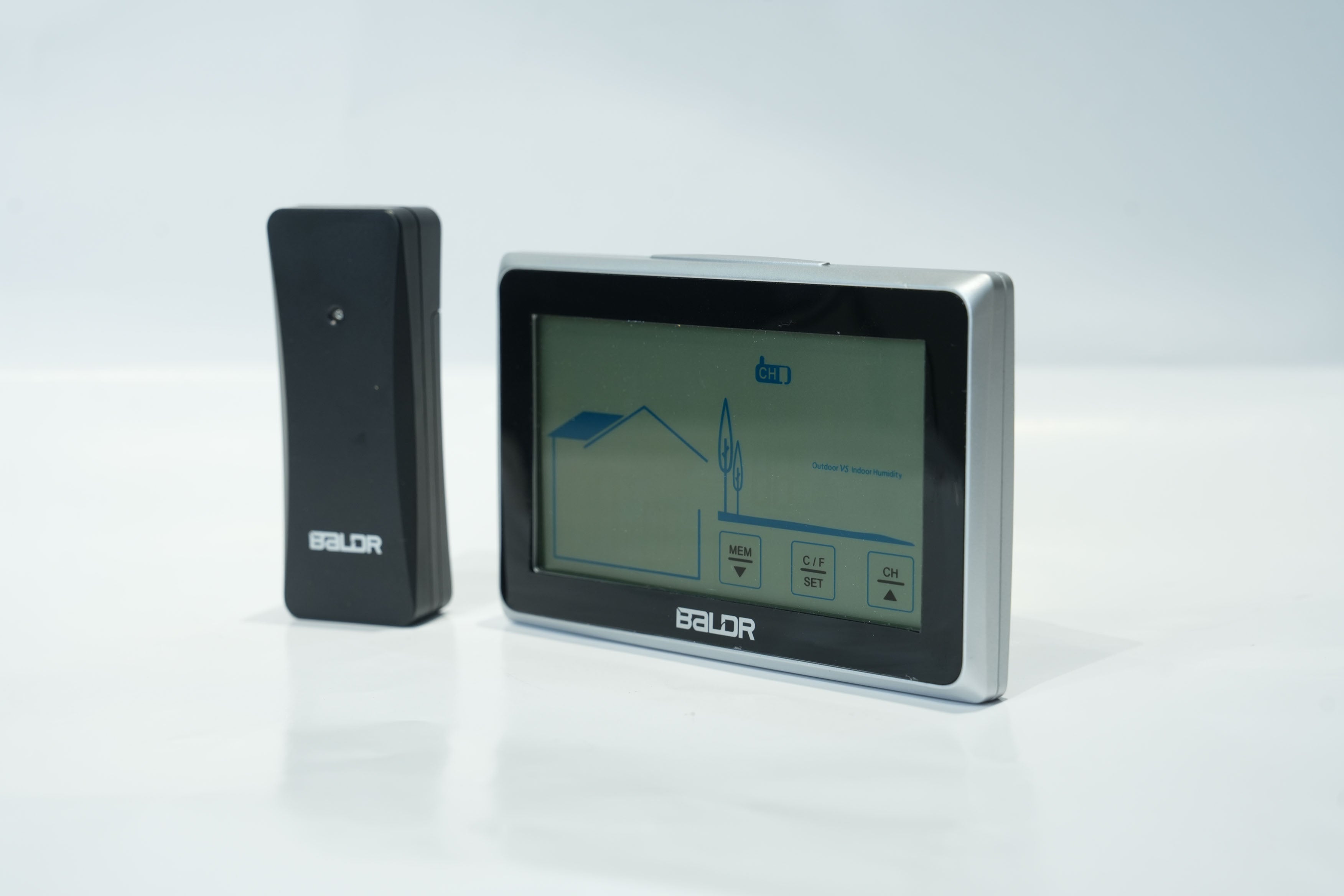 BALDR Home Weather Station - Indoor Outdoor Thermometer Wireless Home Weather Station