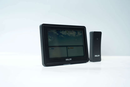 BALDR Lifetime Large Digital Clock with Day & Date, Customizable Alarms，weather and RCC