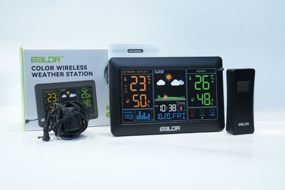 BALDR Home Weather Station - Indoor Outdoor Thermometer Wireless Home Weather Station