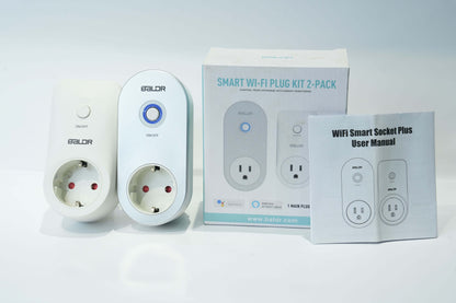 BALDR Plug, WiFi Smart Plugs with APP Remote Control, 2.4GHz Wi-Fi Only