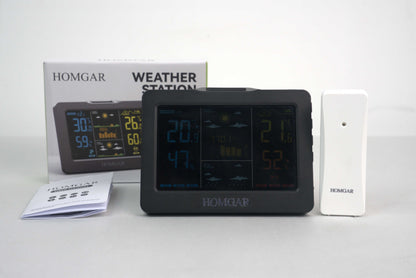 Homgar Home Weather Station - Indoor Outdoor Thermometer Wireless Home Weather Station