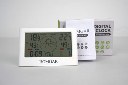 Homgar Lifetime Large Digital Clock with Day & Date, Customizable Alarms