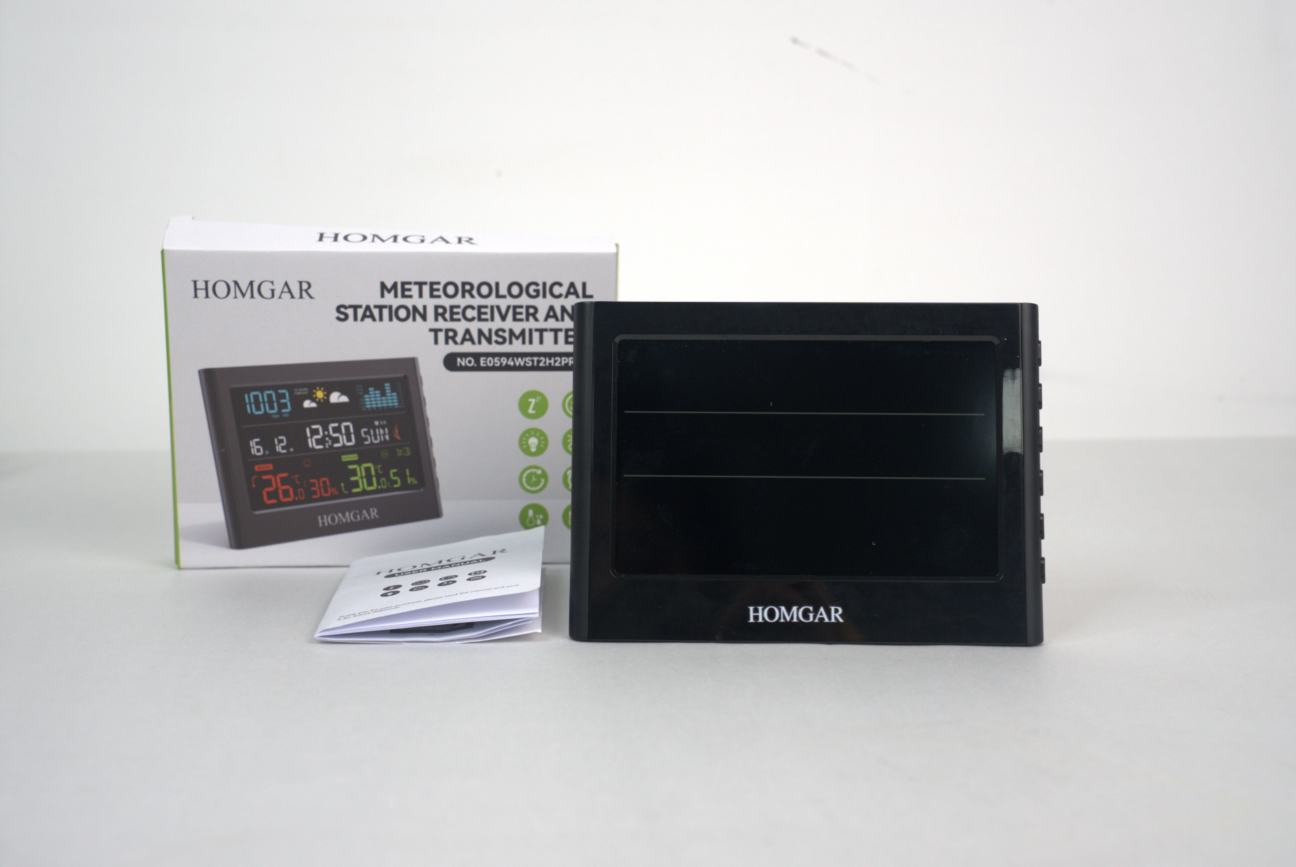 Homgar Home Weather Station - Indoor Outdoor Thermometer Wireless Home Weather Station